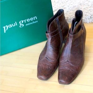 Ankle boots by Paul Green, brown, size 9 - great quality